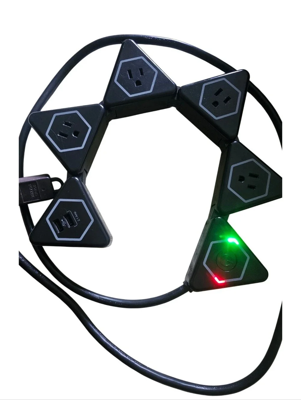 Electric Flexigon power strip extension Modular Star Power Strip with USB